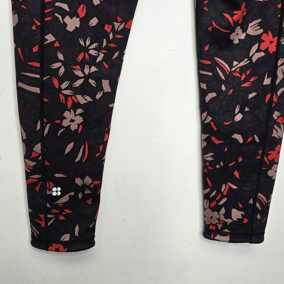 Sweaty Betty Legging Crop Printed Size XL Stretch Womens Athletic Gym Yoga Run - Picture 7 of 9